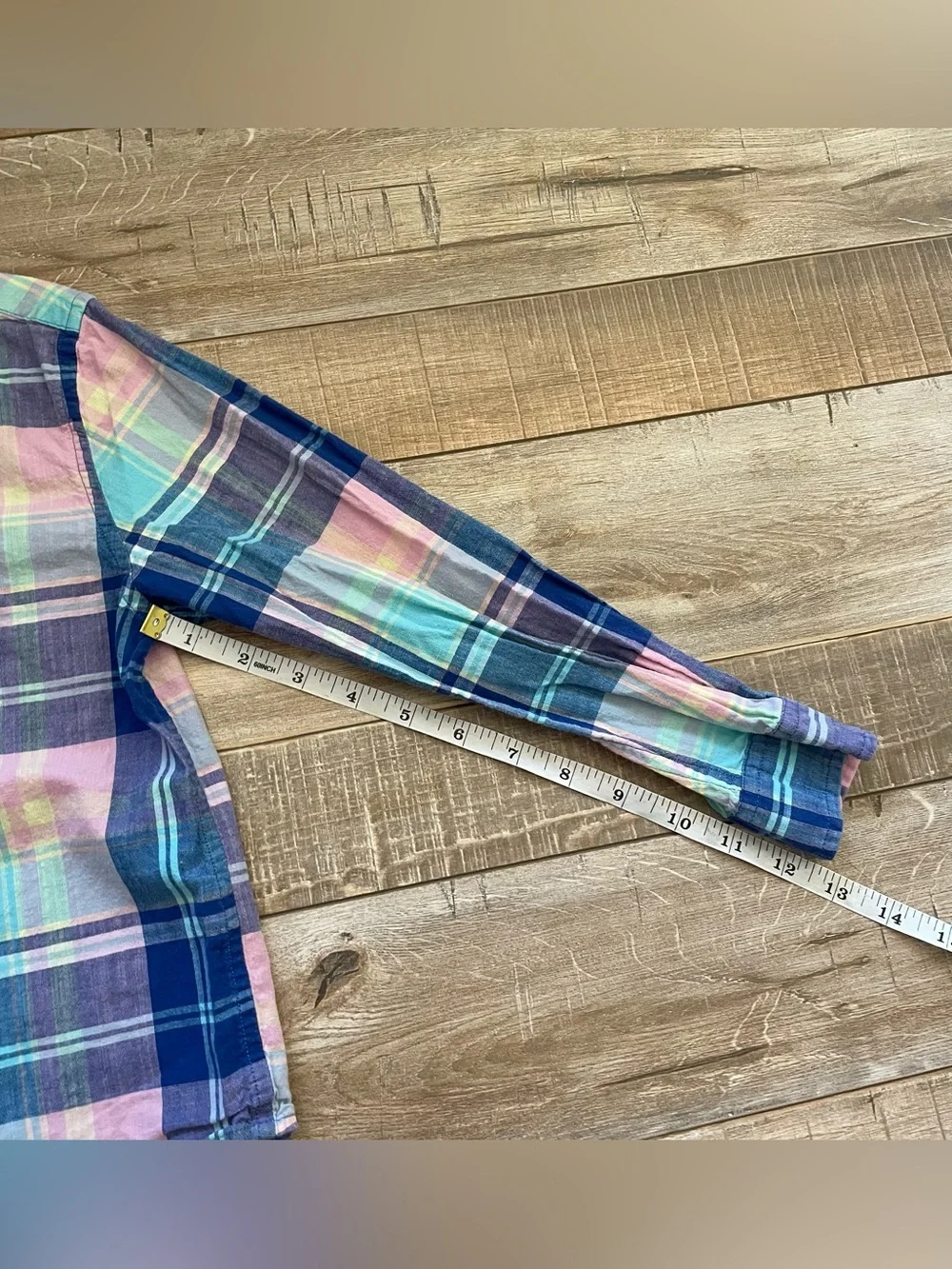 Vineyard Vines Outlet Boys Size 5 Whale Shirt Madras Plaid Button Down Cotton